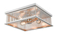 Flush Mount Z-Lite 333F4BN Brushed Nickel Camellia 4 Light Flush Mount Z-Lite