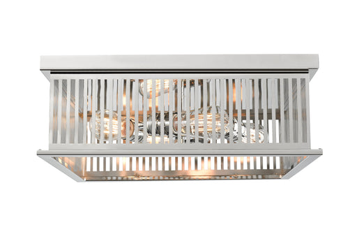 Flush Mount Z-Lite 333F4PN Polished Nickel Camellia 4 Light Flush Mount Z-Lite
