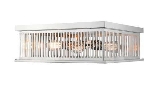 Flush Mount Z-Lite 333F4PN Polished Nickel Camellia 4 Light Flush Mount Z-Lite