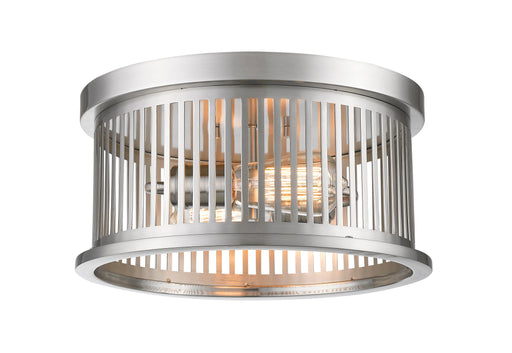 Flush Mount Z-Lite 334F2BN Brushed Nickel Camellia 2 Light Flush Mount Z-Lite