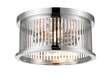 Flush Mount Z-Lite 334F2PN Polished Nickel Camellia 2 Light Flush Mount Z-Lite
