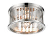 Flush Mount Z-Lite 334F2PN Polished Nickel Camellia 2 Light Flush Mount Z-Lite