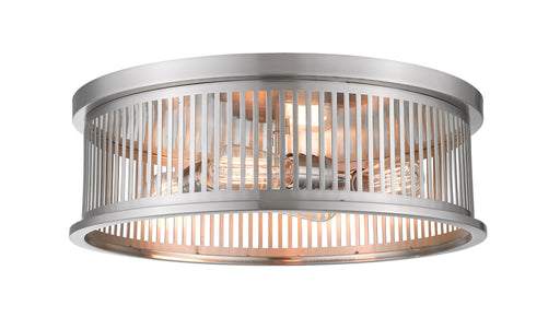 Flush Mount Z-Lite 334F4BN Brushed Nickel Camellia 4 Light Flush Mount Z-Lite