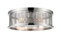 Flush Mount Z-Lite 334F4PN Polished Nickel Camellia 4 Light Flush Mount Z-Lite