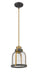 Pendant Z-Lite 337MP-BRZ+HB Bronze + Brass Burren 1 Light Pendant Z-Lite