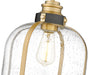 Pendant Z-Lite 337P12BRZ+HB Bronze + Brass Burren 1 Light Pendant Z-Lite