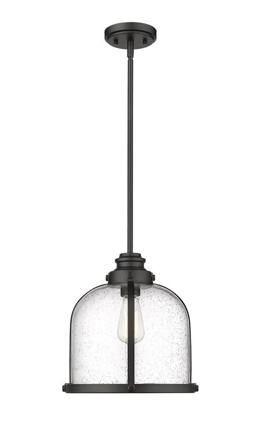 Pendant Z-Lite 337P12MB Matte Black Burren 1 Light Pendant Z-Lite