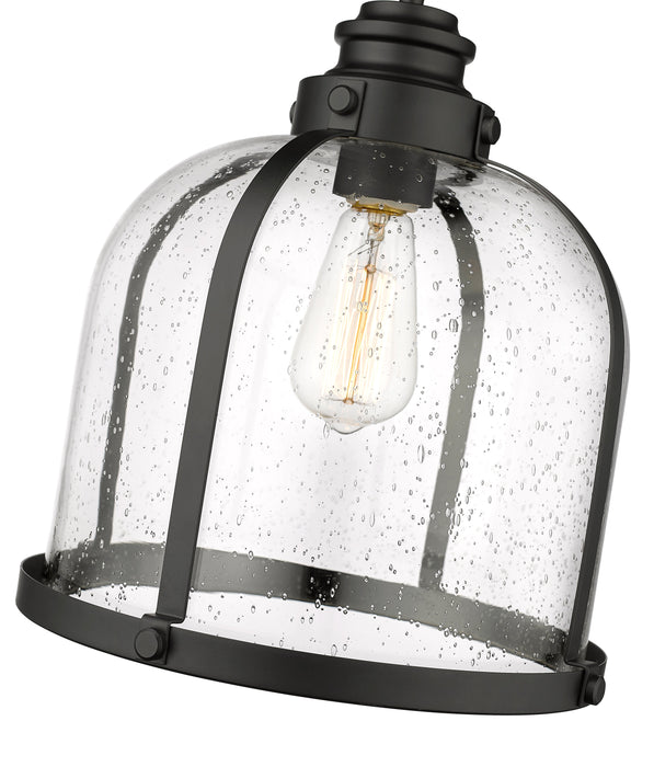 Pendant Z-Lite 337P12MB Matte Black Burren 1 Light Pendant Z-Lite