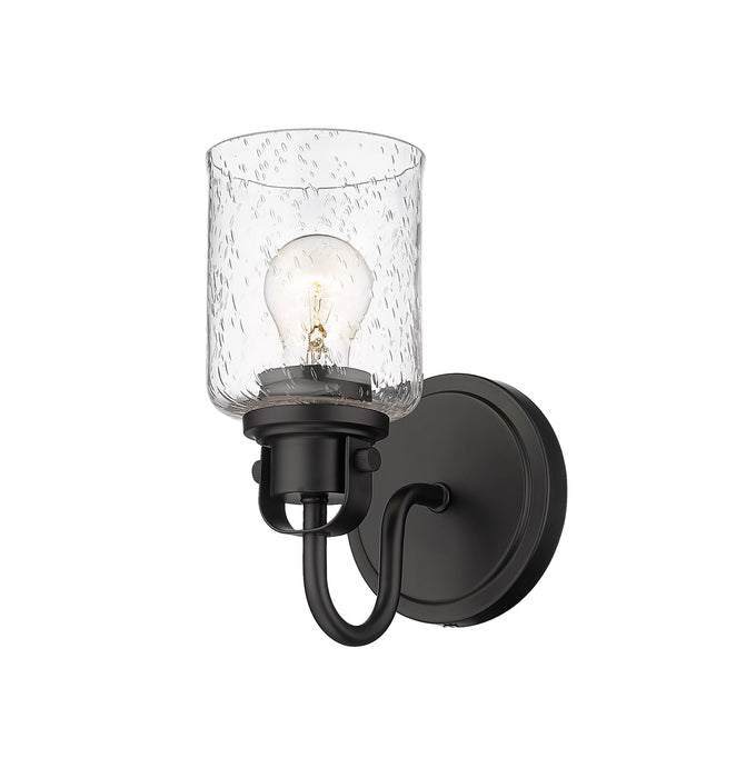 Wall Sconce Z-Lite 340-1S-MB Matte Black Kinsley 1 Light Wall Sconce Z-Lite