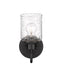 Wall Sconce Z-Lite 340-1S-MB Matte Black Kinsley 1 Light Wall Sconce Z-Lite