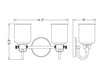 Vanity Z-Lite 340-2V-BN Brushed Nickel Kinsley 2 Light Vanity Z-Lite