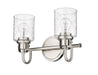 Vanity Z-Lite 340-2V-BN Brushed Nickel Kinsley 2 Light Vanity Z-Lite
