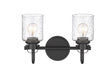 Vanity Z-Lite 340-2V-MB Matte Black Kinsley 2 Light Vanity Z-Lite