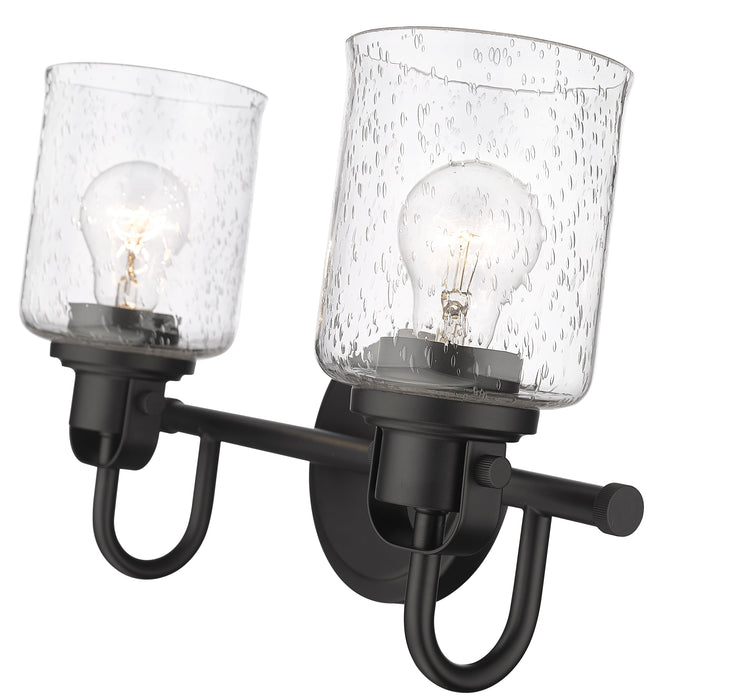 Vanity Z-Lite 340-2V-MB Matte Black Kinsley 2 Light Vanity Z-Lite