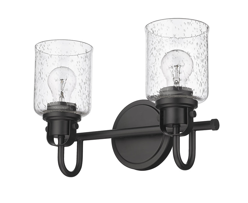 Vanity Z-Lite 340-2V-MB Matte Black Kinsley 2 Light Vanity Z-Lite