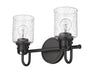 Vanity Z-Lite 340-2V-MB Matte Black Kinsley 2 Light Vanity Z-Lite