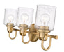 Vanity Z-Lite 340-3V-HG Heirloom Gold Kinsley 3 Light Vanity Z-Lite