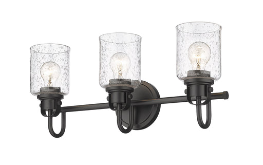 Vanity Z-Lite 340-3V-MB Matte Black Kinsley 3 Light Vanity Z-Lite
