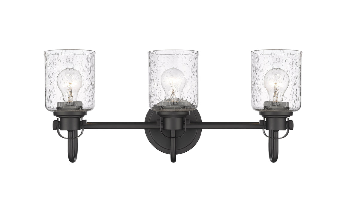 Vanity Z-Lite 340-3V-MB Matte Black Kinsley 3 Light Vanity Z-Lite