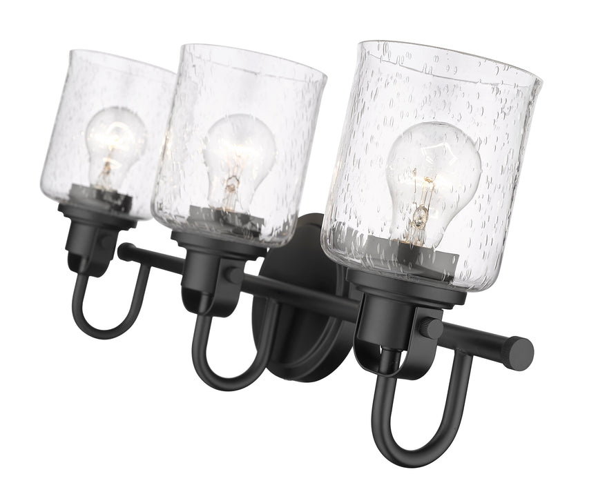Vanity Z-Lite 340-3V-MB Matte Black Kinsley 3 Light Vanity Z-Lite