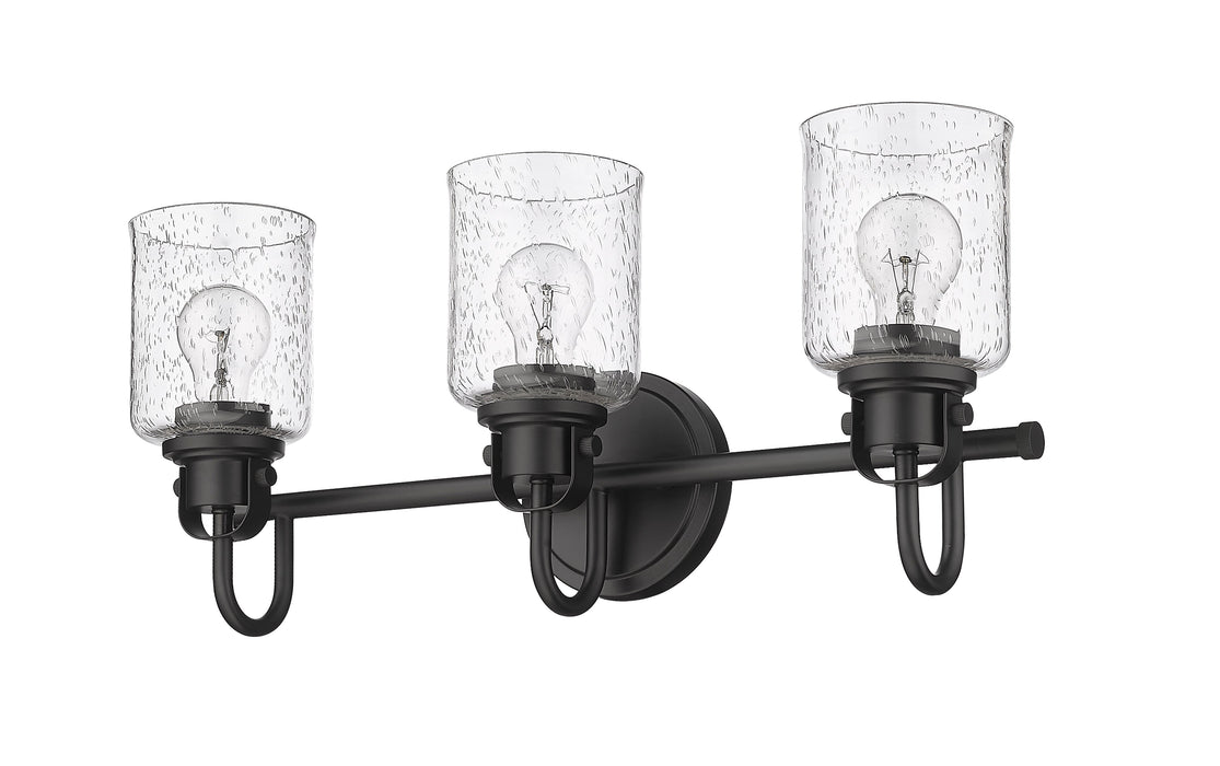 Vanity Z-Lite 340-3V-MB Matte Black Kinsley 3 Light Vanity Z-Lite