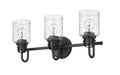 Vanity Z-Lite 340-3V-MB Matte Black Kinsley 3 Light Vanity Z-Lite