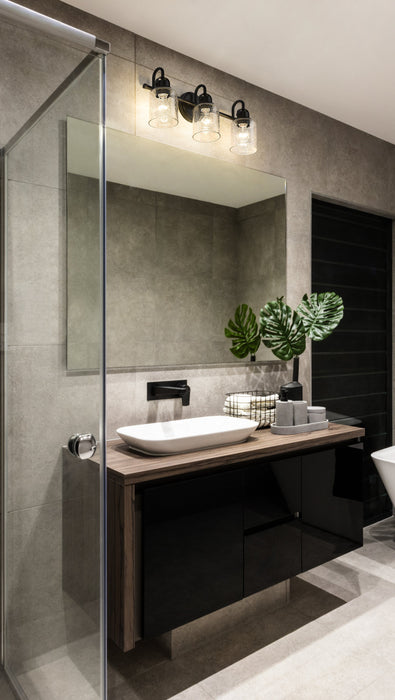 Vanity Z-Lite 340-3V-MB Matte Black Kinsley 3 Light Vanity Z-Lite