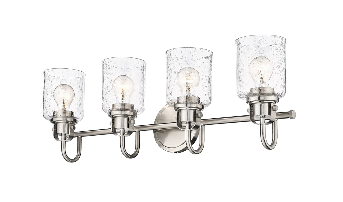 Vanity Z-Lite 340-4V-BN Brushed Nickel Kinsley 4 Light Vanity Z-Lite