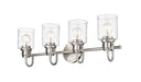 Vanity Z-Lite 340-4V-BN Brushed Nickel Kinsley 4 Light Vanity Z-Lite