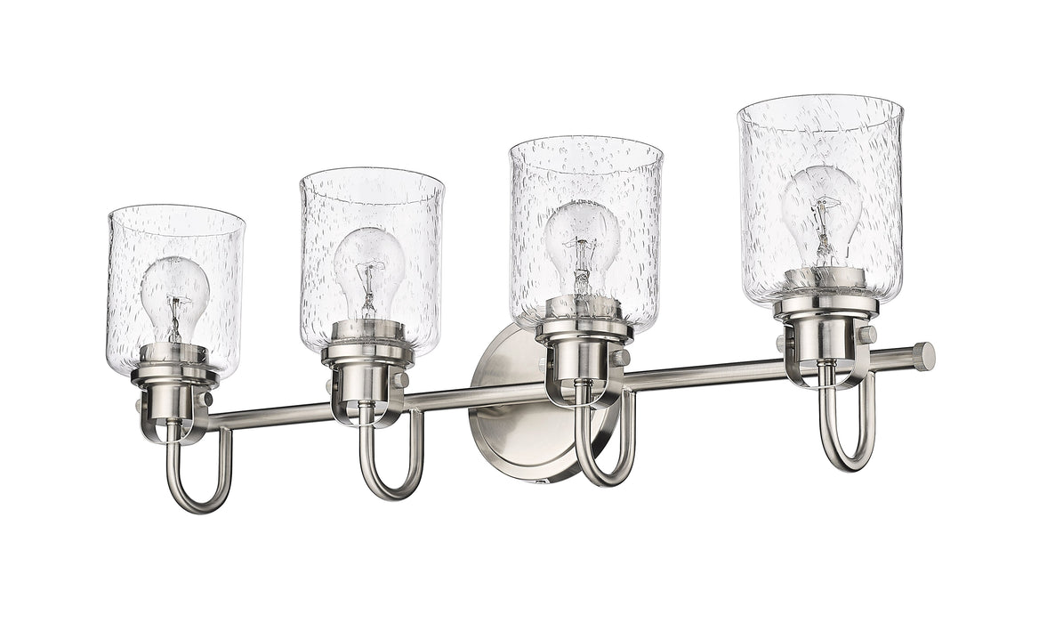 Vanity Z-Lite 340-4V-BN Brushed Nickel Kinsley 4 Light Vanity Z-Lite