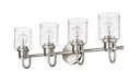 Vanity Z-Lite 340-4V-BN Brushed Nickel Kinsley 4 Light Vanity Z-Lite