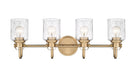 Vanity Z-Lite 340-4V-HG Heirloom Gold Kinsley 4 Light Vanity Z-Lite
