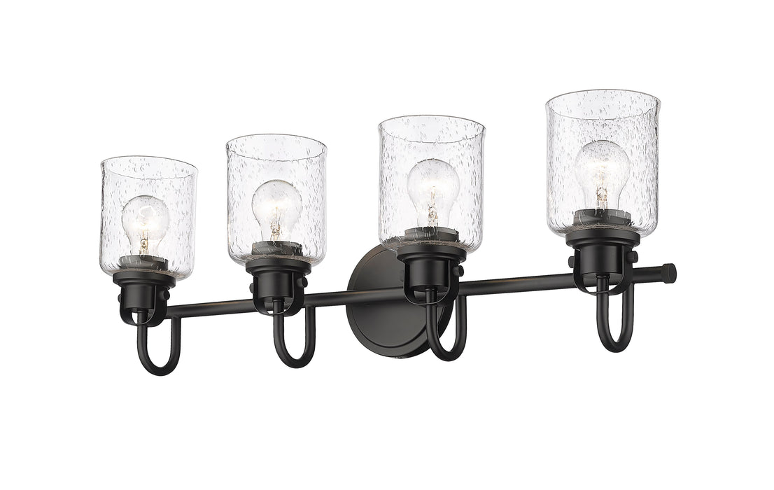 Vanity Z-Lite 340-4V-MB Matte Black Kinsley 4 Light Vanity Z-Lite