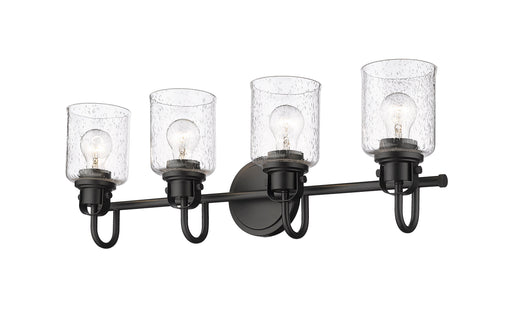 Vanity Z-Lite 340-4V-MB Matte Black Kinsley 4 Light Vanity Z-Lite