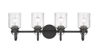 Vanity Z-Lite 340-4V-MB Matte Black Kinsley 4 Light Vanity Z-Lite