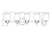 Vanity Z-Lite 340-4V-MB Matte Black Kinsley 4 Light Vanity Z-Lite