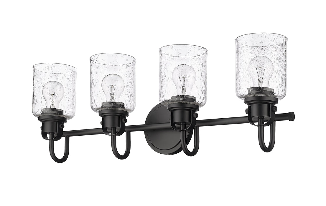 Vanity Z-Lite 340-4V-MB Matte Black Kinsley 4 Light Vanity Z-Lite