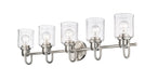 Vanity Z-Lite 340-5V-BN Brushed Nickel Kinsley 5 Light Vanity Z-Lite