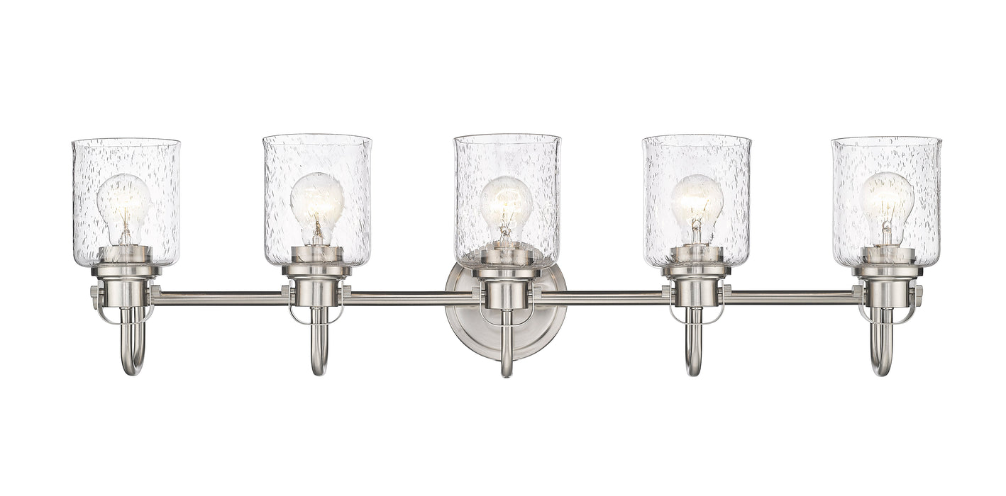 Vanity Z-Lite 340-5V-BN Brushed Nickel Kinsley 5 Light Vanity Z-Lite