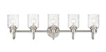 Vanity Z-Lite 340-5V-BN Brushed Nickel Kinsley 5 Light Vanity Z-Lite