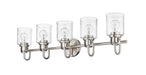 Vanity Z-Lite 340-5V-BN Brushed Nickel Kinsley 5 Light Vanity Z-Lite
