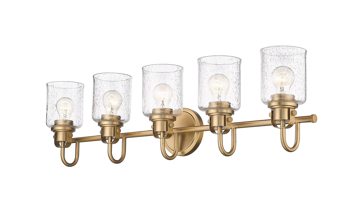Vanity Z-Lite 340-5V-HG Heirloom Gold Kinsley 5 Light Vanity Z-Lite