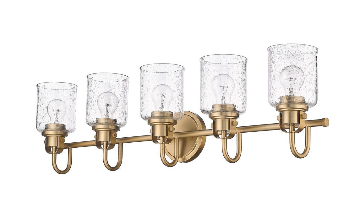 Vanity Z-Lite 340-5V-HG Heirloom Gold Kinsley 5 Light Vanity Z-Lite