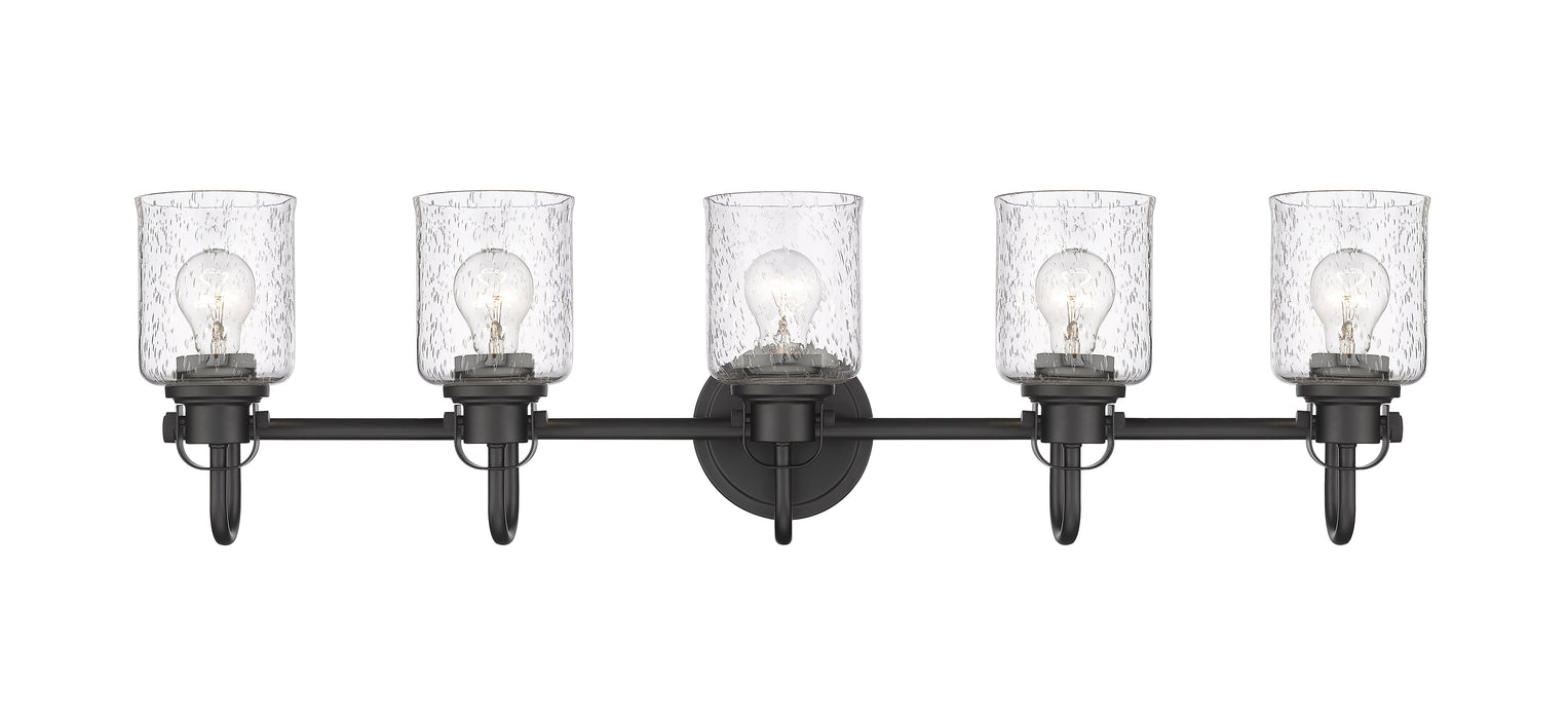 Vanity Z-Lite 340-5V-MB Matte Black Kinsley 5 Light Vanity Z-Lite