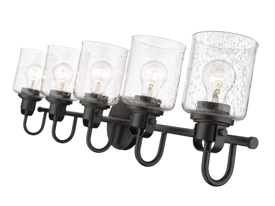 Vanity Z-Lite 340-5V-MB Matte Black Kinsley 5 Light Vanity Z-Lite