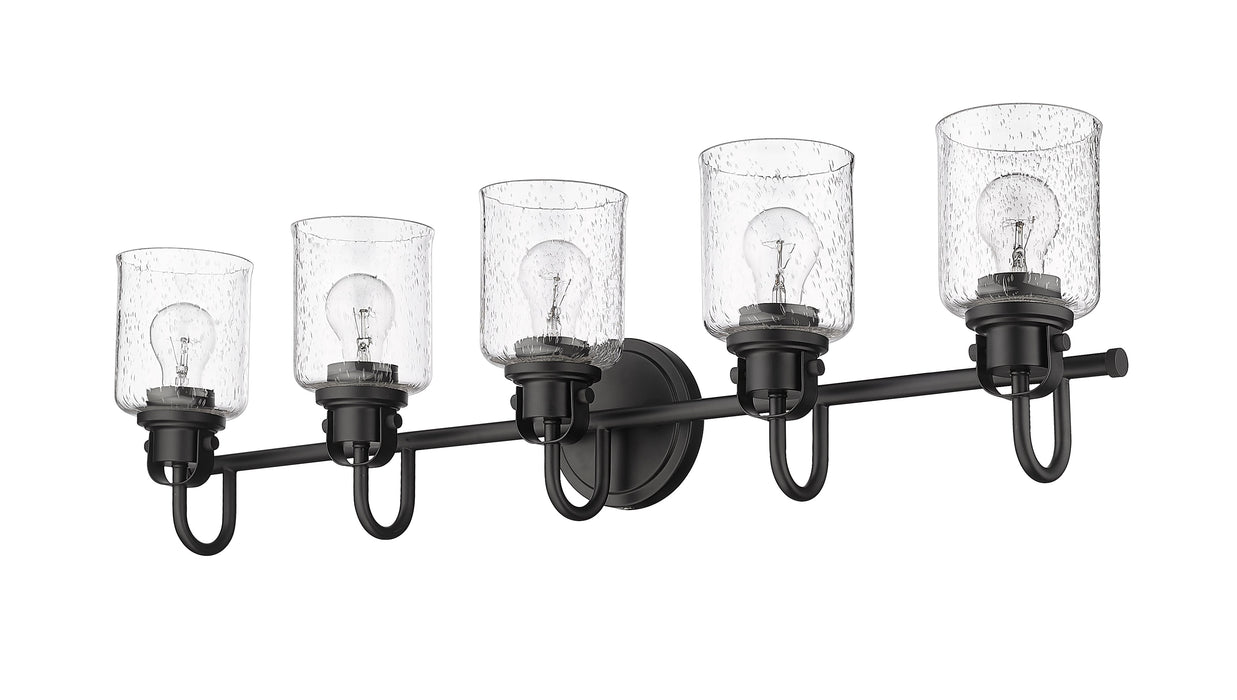 Vanity Z-Lite 340-5V-MB Matte Black Kinsley 5 Light Vanity Z-Lite