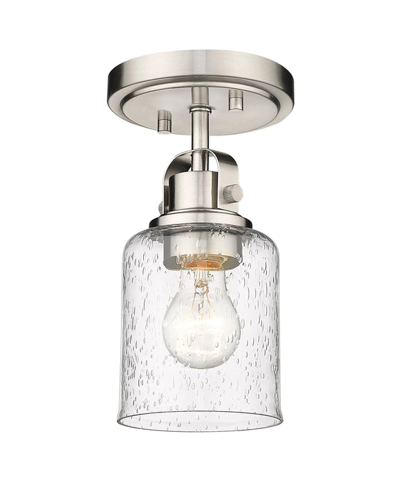 Flush Mount Z-Lite 340F1-BN Brushed Nickel Kinsley 1 Light Flush Mount Z-Lite