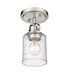 Flush Mount Z-Lite 340F1-BN Brushed Nickel Kinsley 1 Light Flush Mount Z-Lite