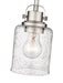 Flush Mount Z-Lite 340F1-BN Brushed Nickel Kinsley 1 Light Flush Mount Z-Lite