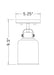 Flush Mount Z-Lite 340F1-BN Brushed Nickel Kinsley 1 Light Flush Mount Z-Lite